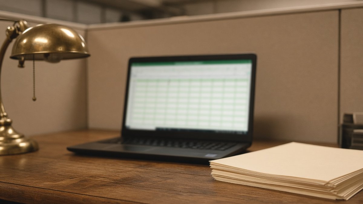 Drug rehab near me licensing laptop with an unreadable spreadsheet glow on a cubicle desk